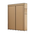 thumbnail image 1 of Coffee Dustproof Closet Wardrobe Multifunctional Fabric Storage Cabinet Assembly Organizer For Home Bedroom Portable Space Saving Storage Solution Easy Setup W-865 Coffee, 1 of 6