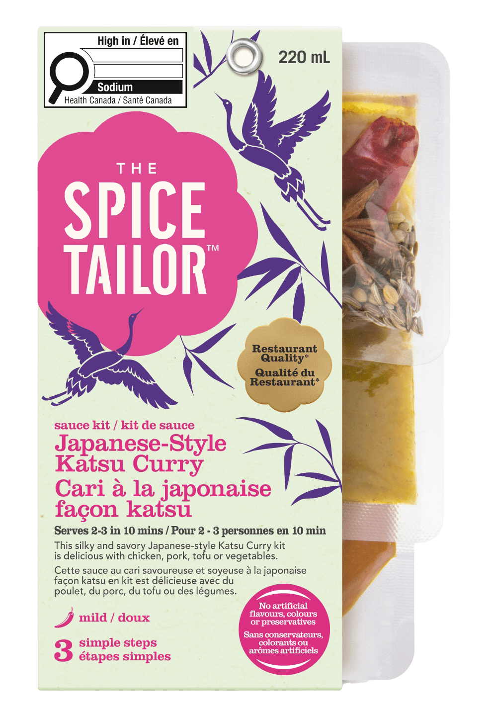 Le kit repas de sauce japonaise au curry Katsu de Spice Tailor 245g