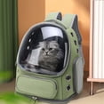 thumbnail image 3 of Large Space Cat Backpack for Travel and Outdoor Adventures Cat Backpack Breathable Transparent Design for Kitty Up to 15lbs for Hiking Camping and Outdoor Trips, 3 of 5