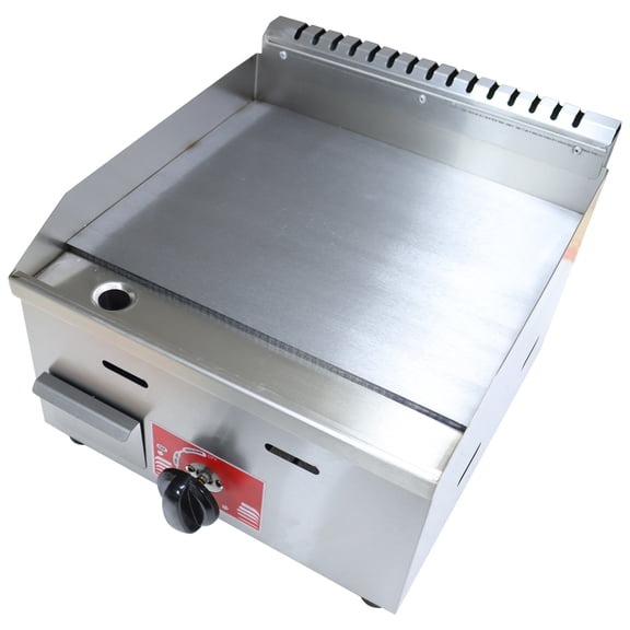 Plaque de Gril au GPL pour Comptoir, Plaque Plate à Gaz, Plaque Teppanyaki, Acier Inoxydable 2800 Pa