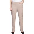 thumbnail image 2 of Alfred Dunner Women's Plus Size Short Allure Stretch Pant Slim Fit Tummy Control, Tan, 16W, 2 of 3