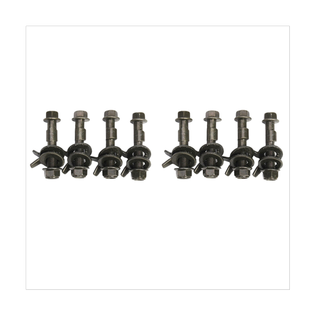 8Pcs 14mm Acier Voiture Quatre Roues Alignement Réglables Boulons de Carrossage 10.9 Intensité