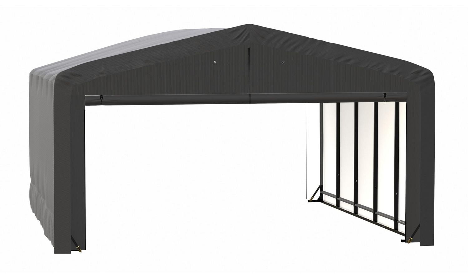 ShelterTube Wind and Snow-Load Rated Garage, 20x23x12 Gray