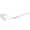 thumbnail image 4 of vidaXL Bathroom Countertop Light Brown 80x30x2 cm Treated Solid Wood, 4 of 4
