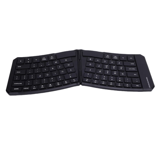 Ergonomic Foldable Keyboard, Split Key Layout Folding Rechargeable Wireless Keyboard for Working