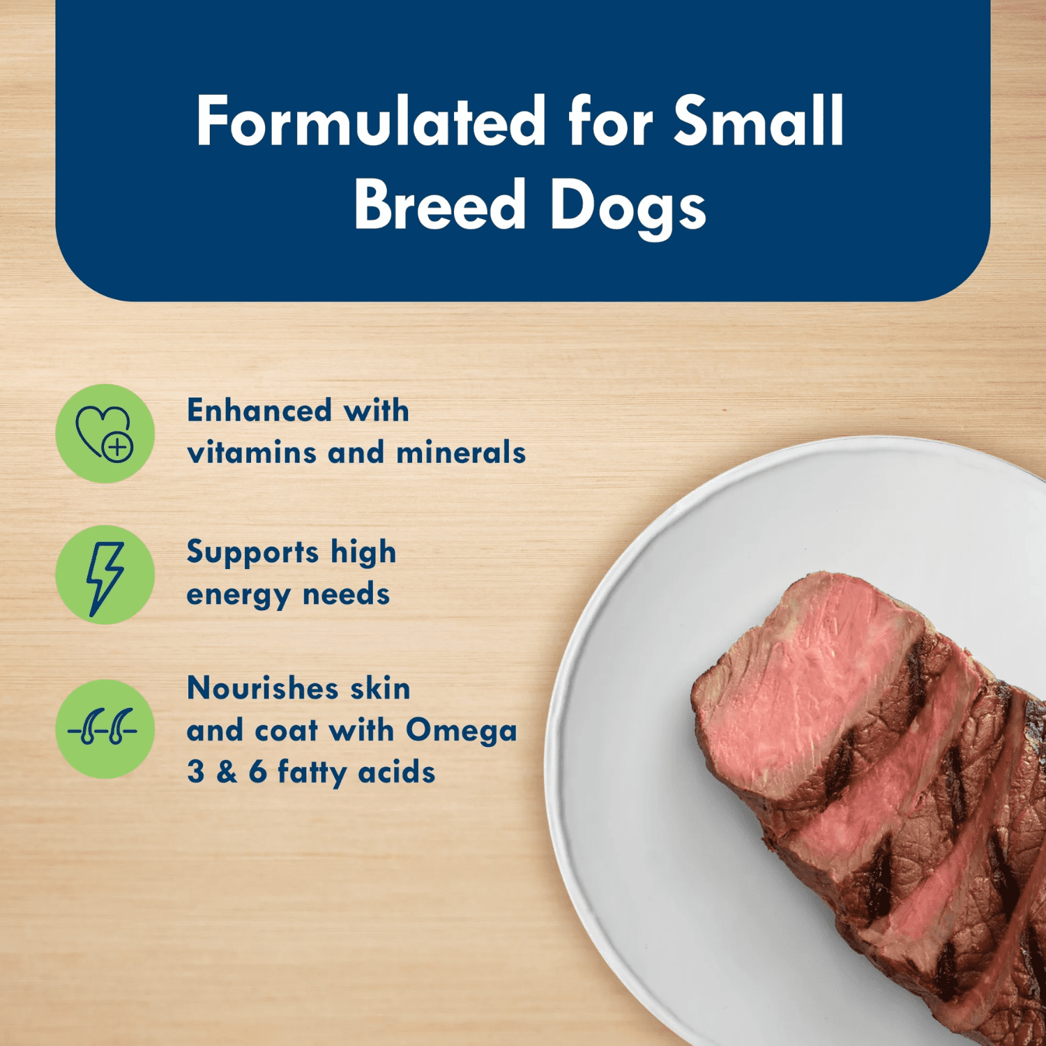 Blue Buffalo Delights Assortiment de Nourriture Humide pour Chiens de Petite Race, Filet Mignon & contre-Filet de Bœuf 500g