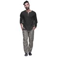 thumbnail image 2 of Atasi Solid Ready Made Dupion Elastic Pajama For Mens Ethnic Bottom Pants, 2 of 5
