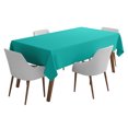 thumbnail image 1 of Vargottam Indoor/OutdoorTablecloth58 x 58" InchSquareTablecloth Waterproof PatioTableCloths, Spring/SummerTableCoversfor Backyard CircularTable/BBQs/Picnic -Turquoise Green, 1 of 6