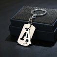 thumbnail image 2 of Porte-clés Multifonction Lustre Brillant Surface Lisse Réutilisable DIY Acier Inoxydable Lettres A-Z Femmes Hommes Porte-Clés pour Portefeuille, 2 of 7