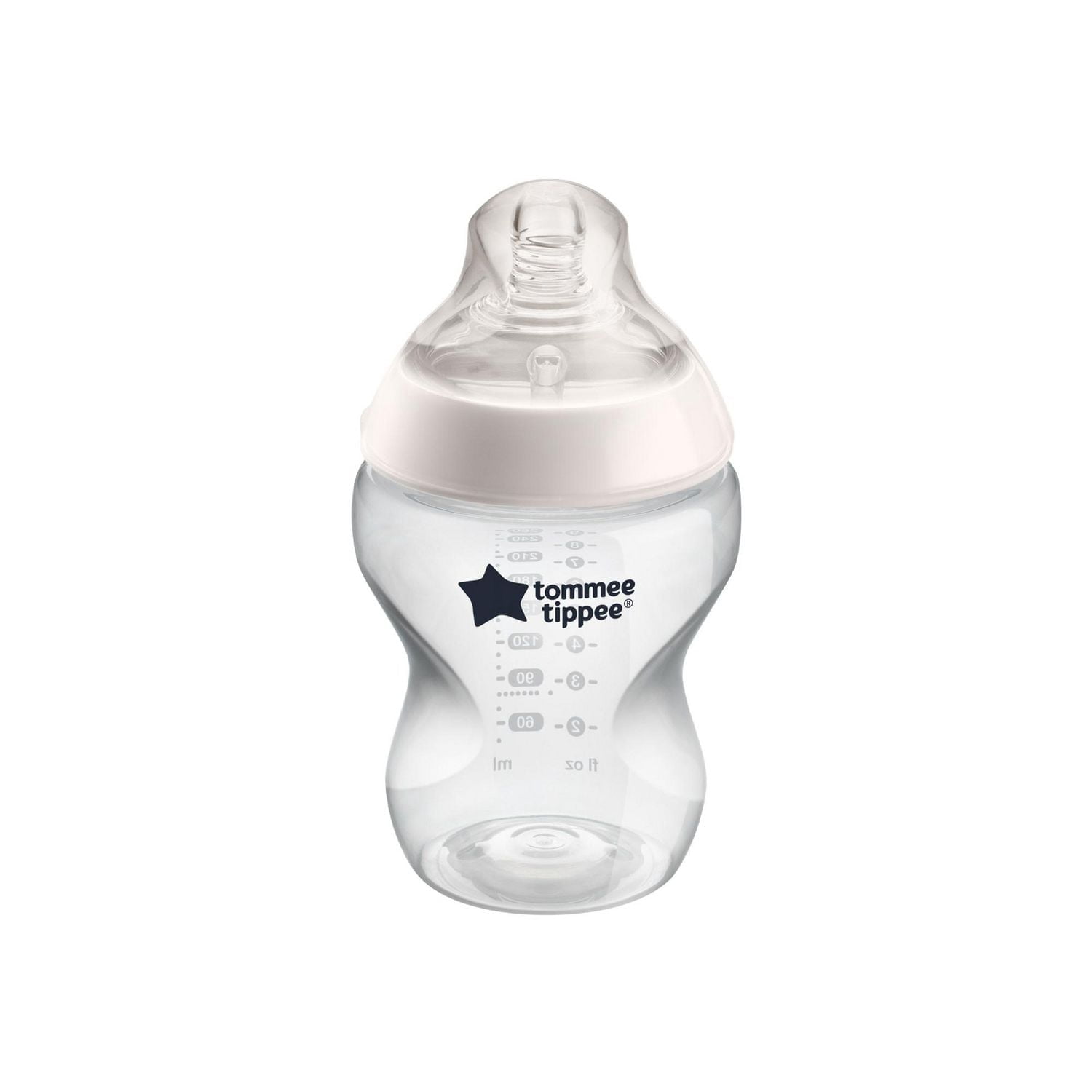Tommee Tippee Closer to Nature Baby Bottle, Breast-Like Nipple with Anti-Colic Valve