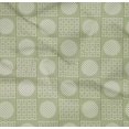 thumbnail image 4 of oneOone Organic Cotton Poplin Twill Fabric Stripe & Circle Patchwork Decor Fabric Printed BTY 42 Inch Wide, 4 of 4