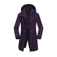 thumbnail image 2 of Sentmoon Women's Winter Coats Plus Size Hooded Neck Long Sleeve Women's Ski Jacket Zipper Solid Color Windproof Waterproof Women's Fall Clothes with Pockets Fall and Winter, 2 of 8
