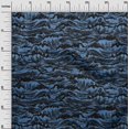 thumbnail image 3 of oneOone Rayon Medium Blue Fabric Asian Japanese Wave Sewing Craft Projects Fabric Prints By Yard 56 Inch Wide, 3 of 4