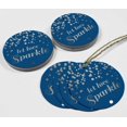 thumbnail image 4 of Inkdotpot Pack Of 50 Real Silver Foil Paper Tags Let Love Sparkle Wedding Favor Hang Tags, 4 of 6