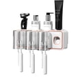 thumbnail image 2 of LSLJS Toothbrush Holders for Bathrooms, Toothbrush Holder Wall Mounted with Toothpaste Dispenser,With Toothbrush Cup,Tray Bathroom Toothbrush Toothpaste Dispenser, Toothbrush Holder, 2 of 5