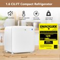 thumbnail image 4 of Costway Réfrigérateur Compact de 1,6 Pied Cube Porte Réversible Mini-Frigo Blanc, 4 of 10