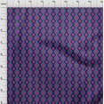 thumbnail image 3 of oneOone Cotton Silk Fabric Diamond & Swirl Ikat Print Sewing Fabric BTY 42 Inch Wide, 3 of 4
