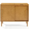 thumbnail image 1 of Crosley Furniture Table Console Multimédia en Bois Everett, Brun Gland, 1 of 8