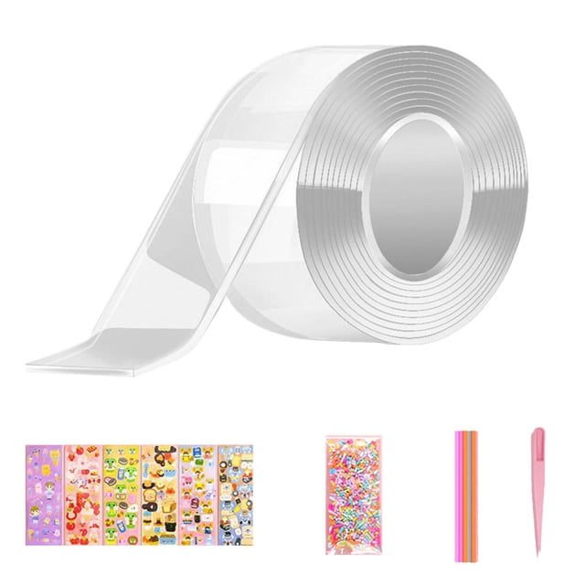 yuksok Ruban à Bulles Soufflant Double Face Réutilisable Ruban Transparent Ruban de Montage B