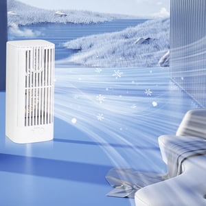WSBDENLK Bureau portable Air Ventilateur de conditionnement,Maison petite Air Ventilateur de climatisation,Luminaire de nuit intérieur,Éventail silencieux,Strong et Cool Desktop,Petit Space Dans les bureaux et les dortoirs