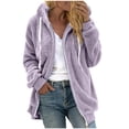 thumbnail image 1 of Birdeem Mode Chandail à Fermeture Éclair à Col en V pour Femmes, Manches Longues, à Capuche, Blouse, Chandail, 1 of 1