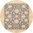 thumbnail image 1 of Ahgly Company Indoor Round Abstract Camel Brown Oriental Area Rugs, 3' Round, 1 of 6