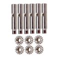 thumbnail image 2 of Wweixi 6 Pcs Pinces de Réglage de Guitare Style Machine 2 Têtes Épingles et Pièces Style Engrenage 4, 2 of 6