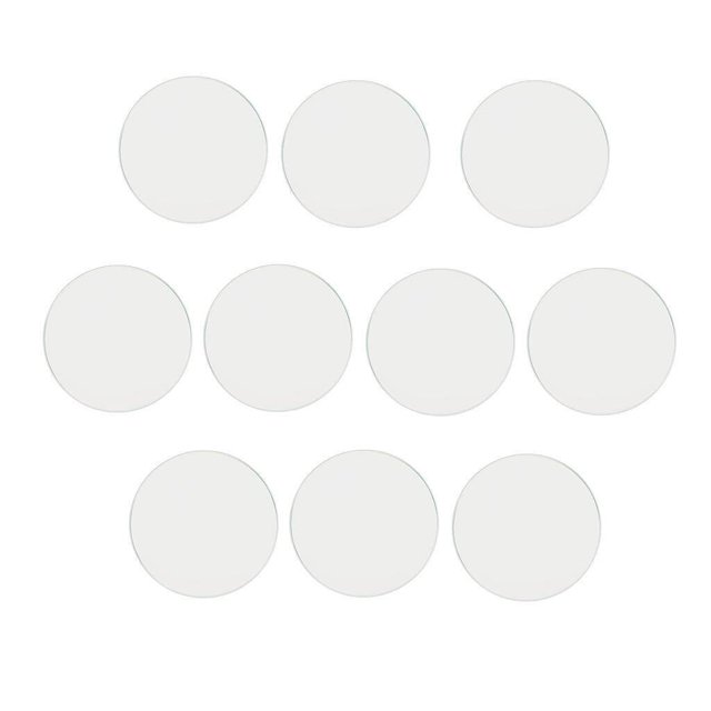 pitrice 10pcs 1mm Thick Clear Flat Mineral Glass Watch Replace Part Watchmaker 18.5
