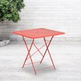 thumbnail image 3 of 28'' Square Gold Indoor-Outdoor Steel Folding Patio Table, 3 of 3