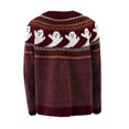 thumbnail image 5 of TIMIFIS Pull Tricoté d'Halloween pour Femmes avec Motif Fantôme Toile d'Araignée Citrouille Gothique Mode Urbaine à Manches Longues Col Rond Pull d'Halloween - Automne, 5 of 5
