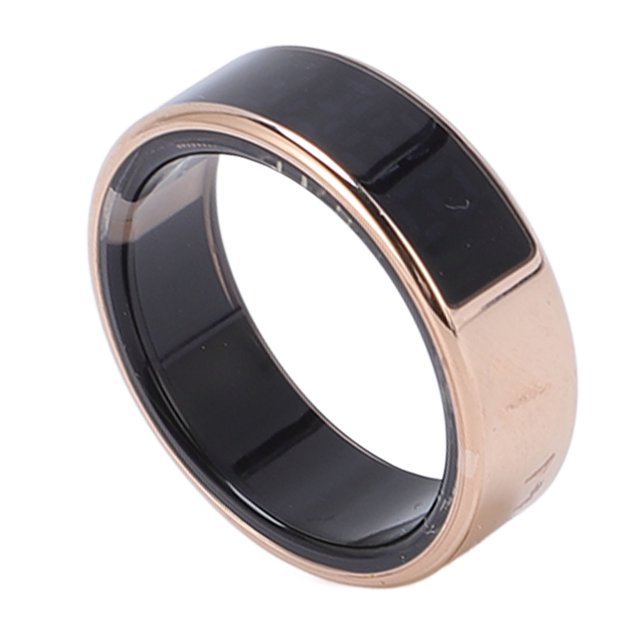 Smart Ring with APP Display Screen Multiple Sports Modes IP68 Water Resistant Stainless Steel 18mAh Smart Fitness Ring for Cycling Running
