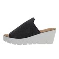 thumbnail image 1 of Bernie Mev Women's Venti Crystal Wedge Heel Sandal, 1 of 1