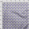 thumbnail image 3 of oneOone Viscose Chiffon Violet Fabric Floral Craft Projects Decor Fabric Printed By The Yard 42 Inch Wide, 3 of 5