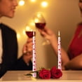 thumbnail image 4 of Birdeem Long Candles for Wedding,Candlelight Dinner Decoration,Tasteless Printed Candles,9.8 Inch,Two Pack,Romantic Home Decor, 4 of 9