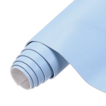 Uxcell Faux Leather Sheets, Smooth Solid PU Leather Fabric Roll for DIY Handmade Craft Sewing Bowing Earrings Blue Violet/White 12x36 Inch