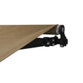 thumbnail image 3 of ALEKO Motorized Black Frame Retractable Home Patio Canopy Awning 12x10 ft, Sand Color, 3 of 9