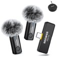 thumbnail image 1 of NEEWER Wireless Lavalier Microphone for iPhone Android Tablet PC Laptop 131ft/40m Range Noise Cancellation Omnidirection, 1 of 9