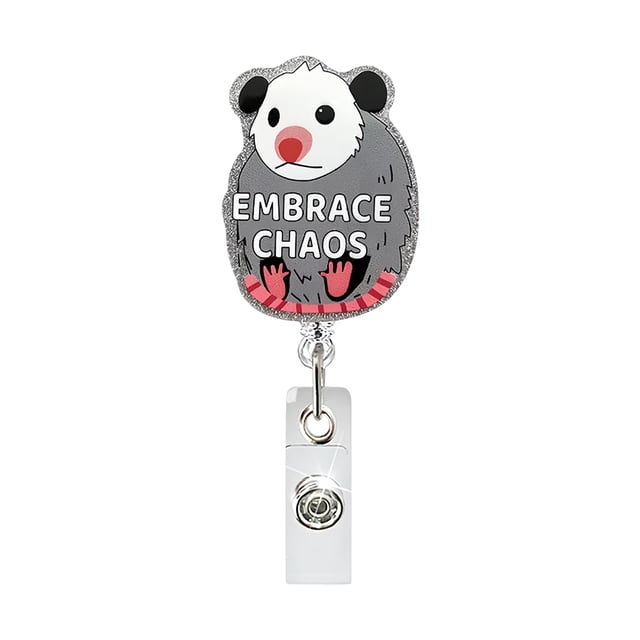 KER Funny And Cute Badge Reel With Clip Closure For Doctors Teachers Students Workers Etc Cartoon Pattern Badge Workplace Induction Graduation