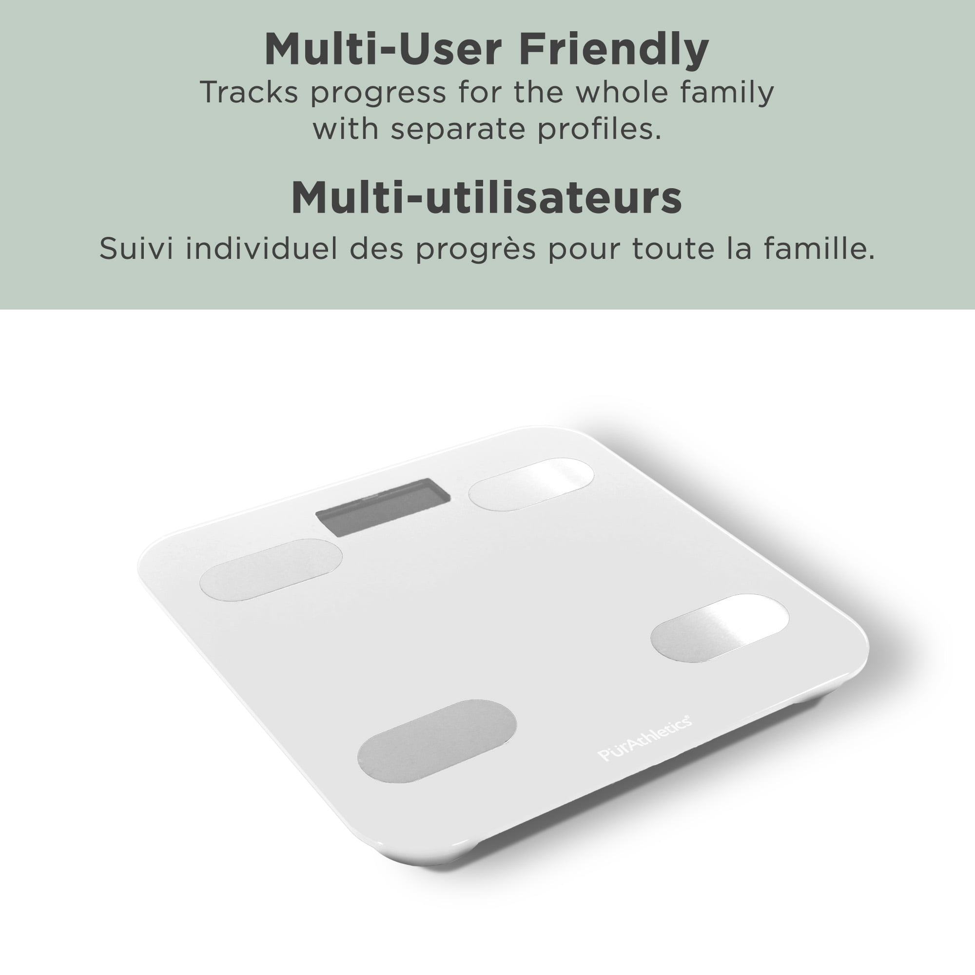 Balance numérique de suivi de la mise en forme - Blanc