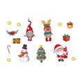thumbnail image 1 of tredstone Christmas Fridge Decorations Holiday Styling Reindeer Santa Claus Designs Has Suction Force On type+3, 1 of 6