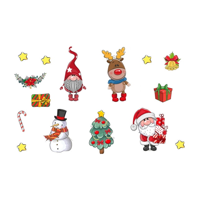 tredstone Christmas Fridge Decorations Holiday Styling Reindeer Santa Claus Designs Has Suction Force On type+3