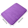 thumbnail image 2 of Yhmxh Rug,Carpet,Bath Mat,Door Mat Thick Velvet Floor Mat Kitchen Bathroom Foot Mat Solid Color Cotton Foot Mat 2pc Floor Mats, 2 of 6