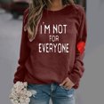 thumbnail image 2 of Ketyyh-chn99 T-Shirts pour Femmes Mode Blouse Ample T-Shirt à Manches Longues Col Rond pour Femmes Vin,P, 2 of 4