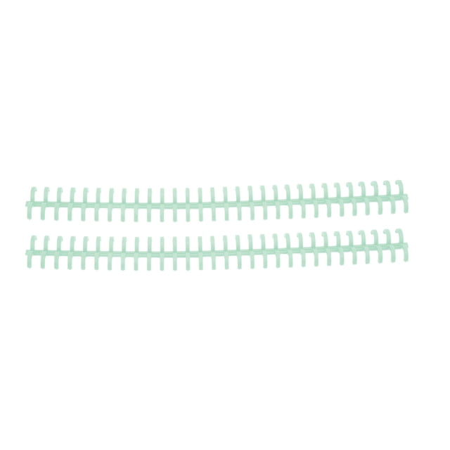 Binding Strip, PP Plastic 10 Pcs Wear Resistant Binding Comb 65 Sheet Holdable For Office Green