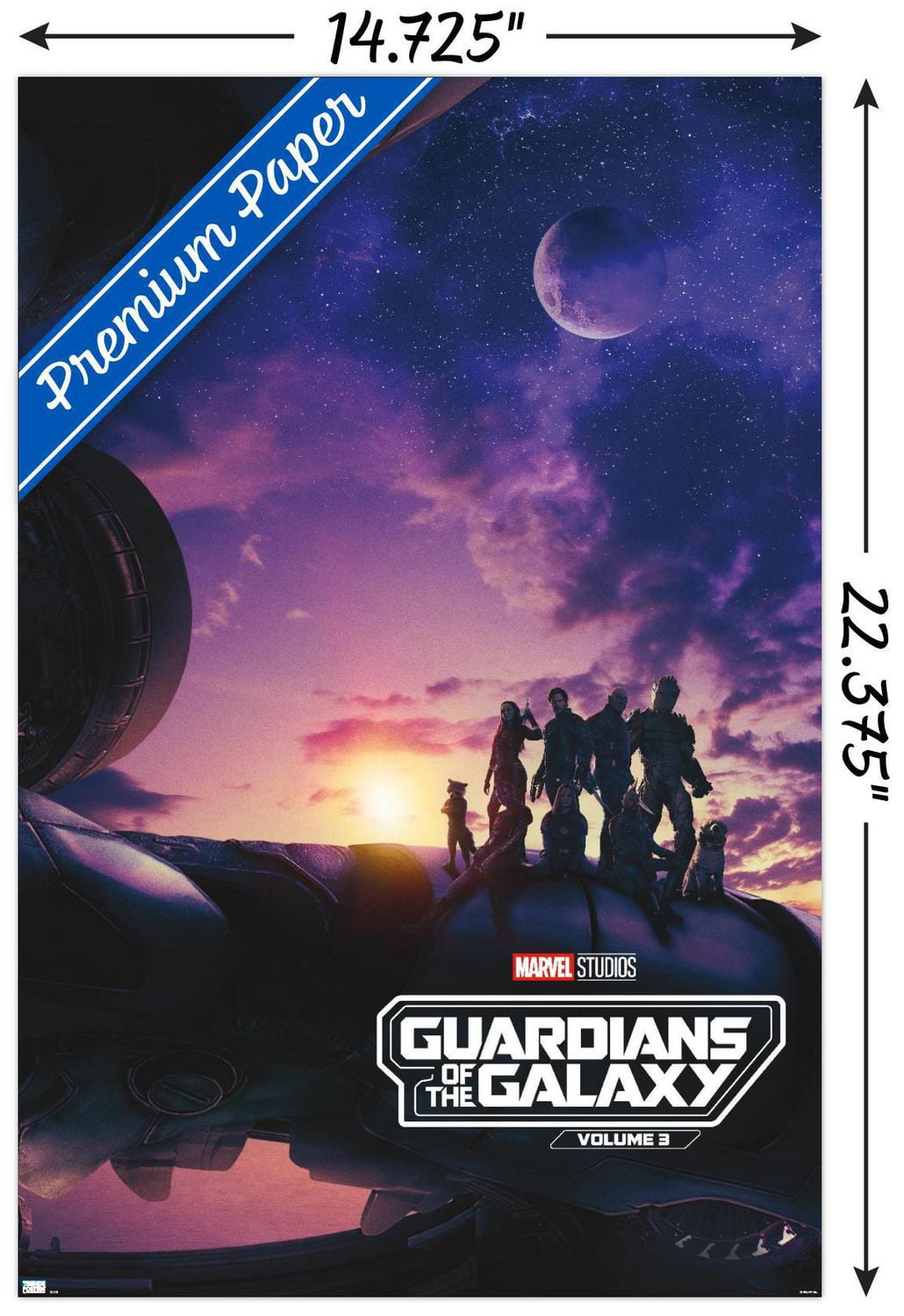 Marvel Guardians of the Galaxy Vol. 3 - Teaser One Sheet Wall Poster