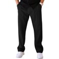 thumbnail image 1 of FOCUSNORM Men's Tapered Joggers Lightweight Drawstring Elastic Waist Solid Color Athletic Workout Pants Trousers, 1 of 9