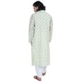 thumbnail image 4 of Atasi Kurta Traditionnel à Manches Longues pour Hommes, Col Mandarin, Tenue de Fête, 4 of 7