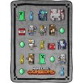 thumbnail image 1 of Minecraft Dungeon Mobs 46' x 60' Fleece Throw Blanket, 1 of 4