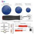thumbnail image 2 of Ensemble d'Outils pour Rouleau de Patchs de Pneus 70 Pcs Patchs 32mmm/42mm/58mm Noyaux de Tiges de Pneus Capuchons Dissolvant Double Cœur de Tête, 2 of 9