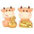 thumbnail image 1 of MasteelfCA 2Pcs Miniature DIY Landscape Cow Figurines New Year Micro Landscape Decoration, 1 of 9